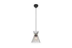 Trio Lighting Kjøkkenlampe-Rod Taklampe 1L E27 svart/gull Svart,Gull