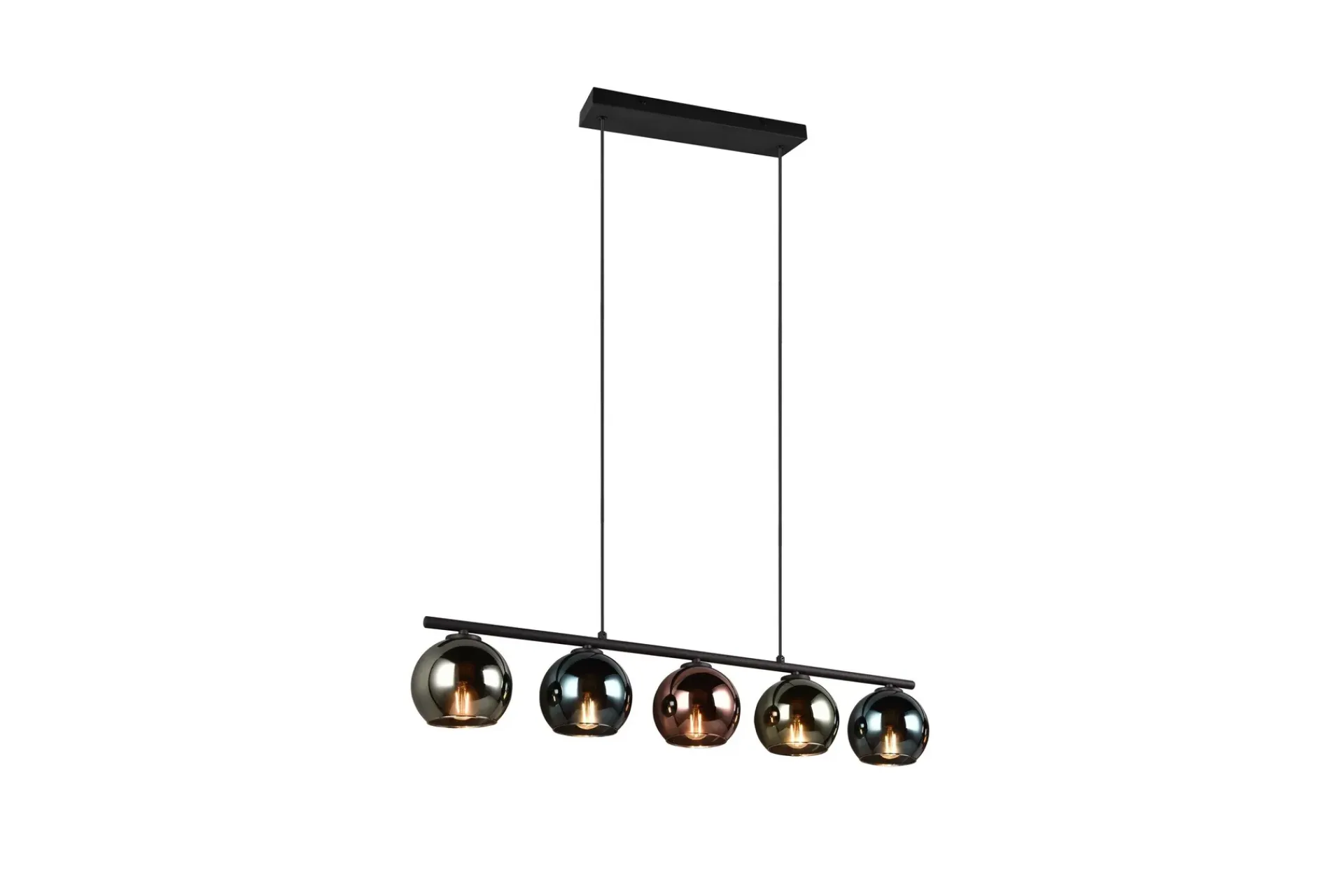 Trio Lighting Sheldon taklampe 5L E14 flerfarget