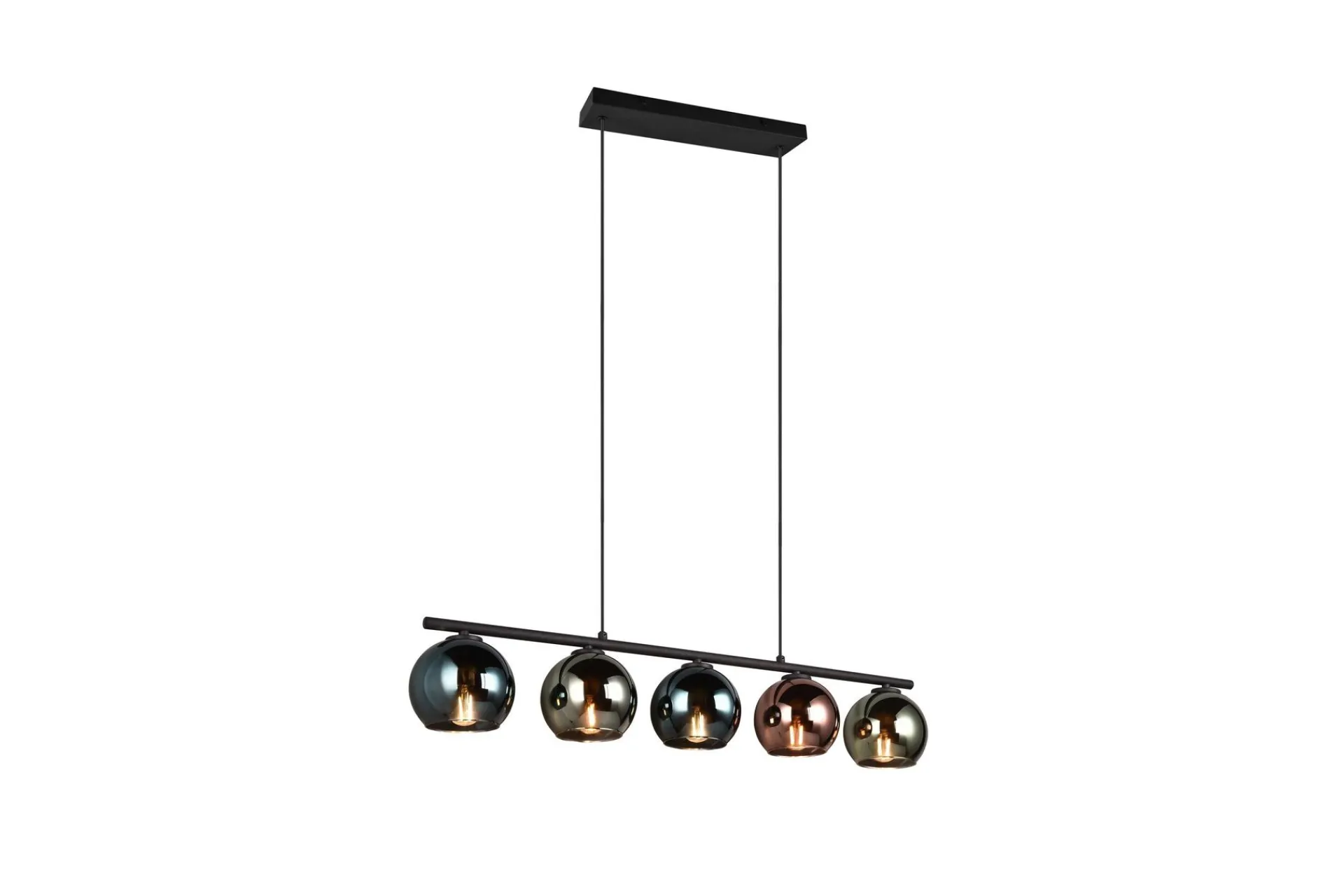 Trio Lighting Sheldon taklampe 5L E14 flerfarget
