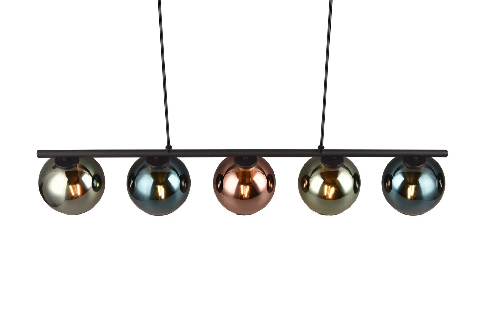 Trio Lighting Sheldon taklampe 5L E14 flerfarget