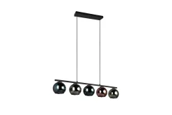 Trio Lighting Sheldon taklampe 5L E14 flerfarget