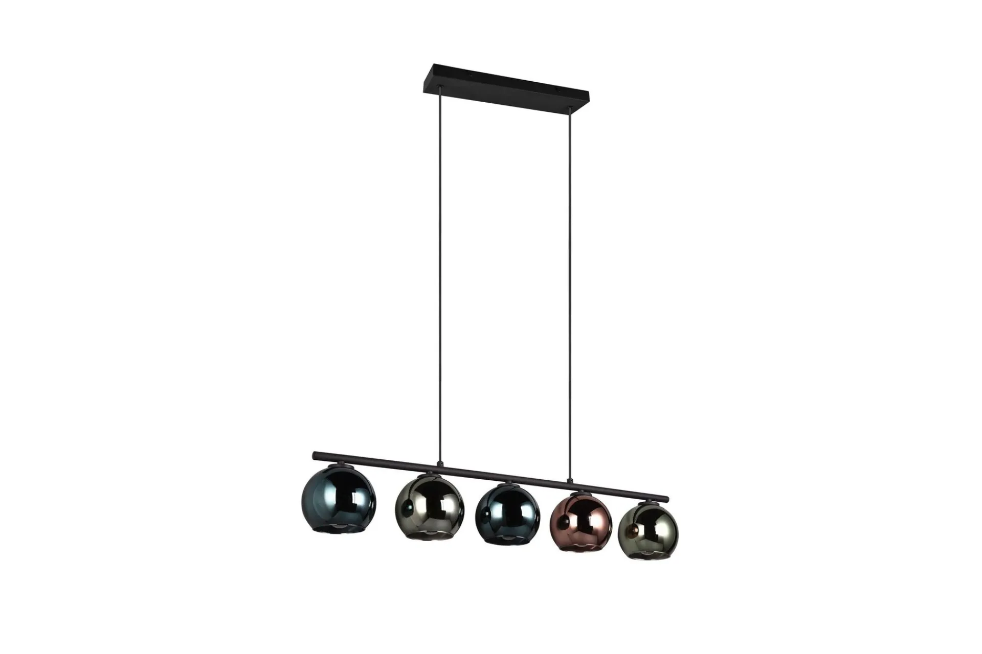 Trio Lighting Sheldon taklampe 5L E14 flerfarget