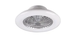 Trio Lighting Taklampe|Stuelampe-Stralsund LED tak-/veggvifte hvit Titan