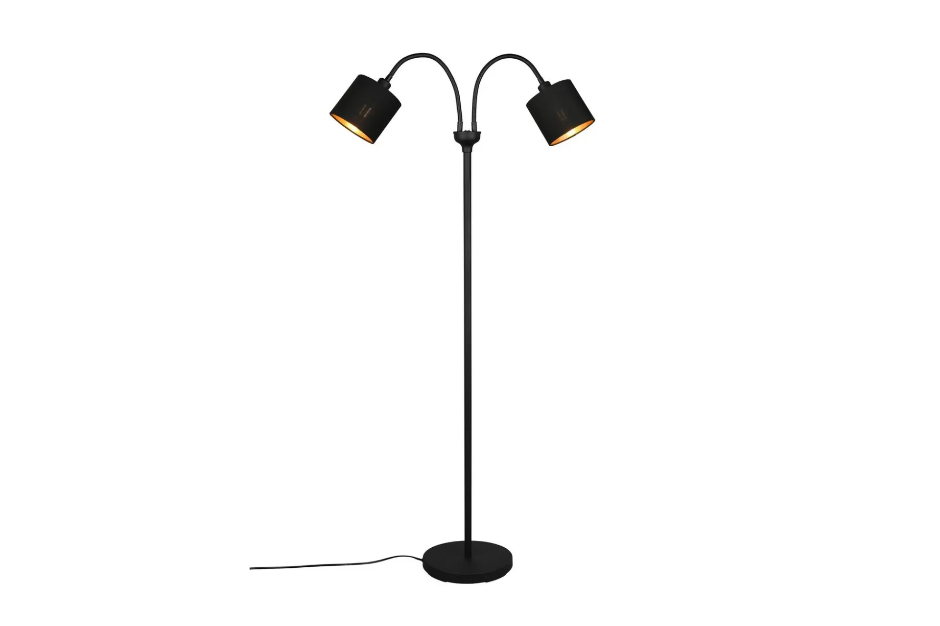 Trio Lighting Tommy gulvlampe 2L E14 /gull