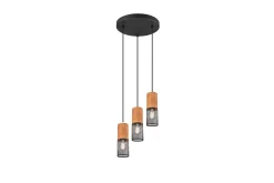 Trio Lighting Tosh taklampe 3L E27 matt sort