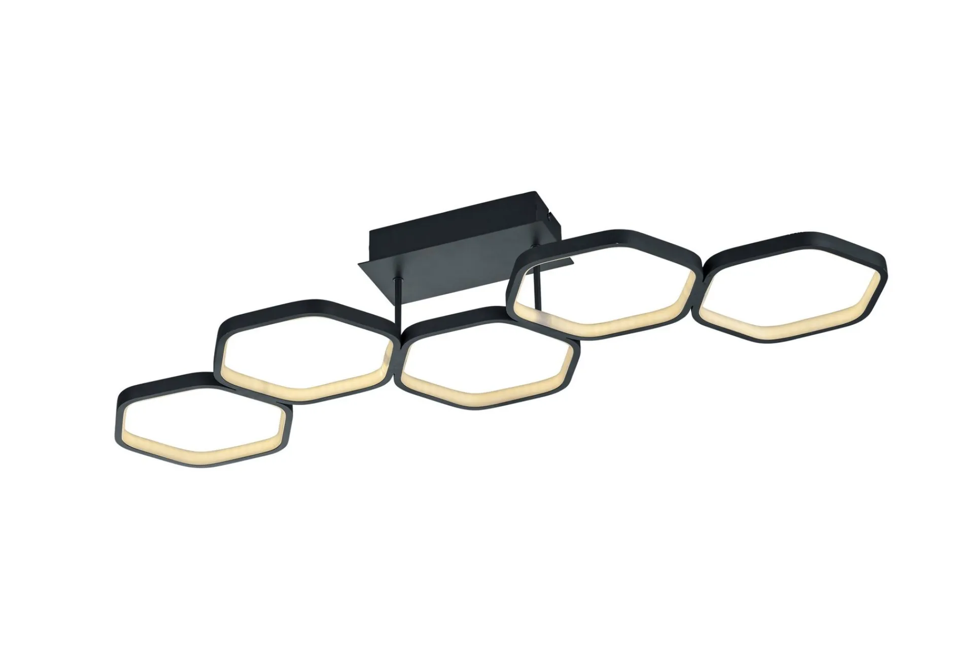 Trio Lighting Vigo LED plafond 5L matt svart
