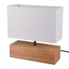 Trio Lighting Bordlampe|Soveromslampe-Woody bordlampe 12X30cm E27 tre/hvit