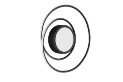 Trio Lighting Taklampe|Kjøkkenlampe-Yava LED plafond matt Svart
