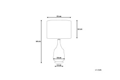 Bordlampe|Vinduslampe-Triversa Bordlampe 32 cm Rød