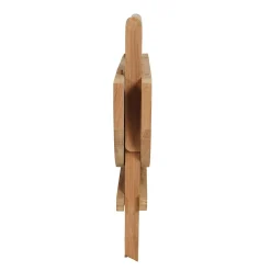 Balkongmøbler-Tropea Sidebord Sammenleggbart Ø50 cm Tre
