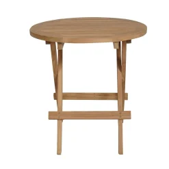 Balkongmøbler-Tropea Sidebord Sammenleggbart Ø50 cm Tre