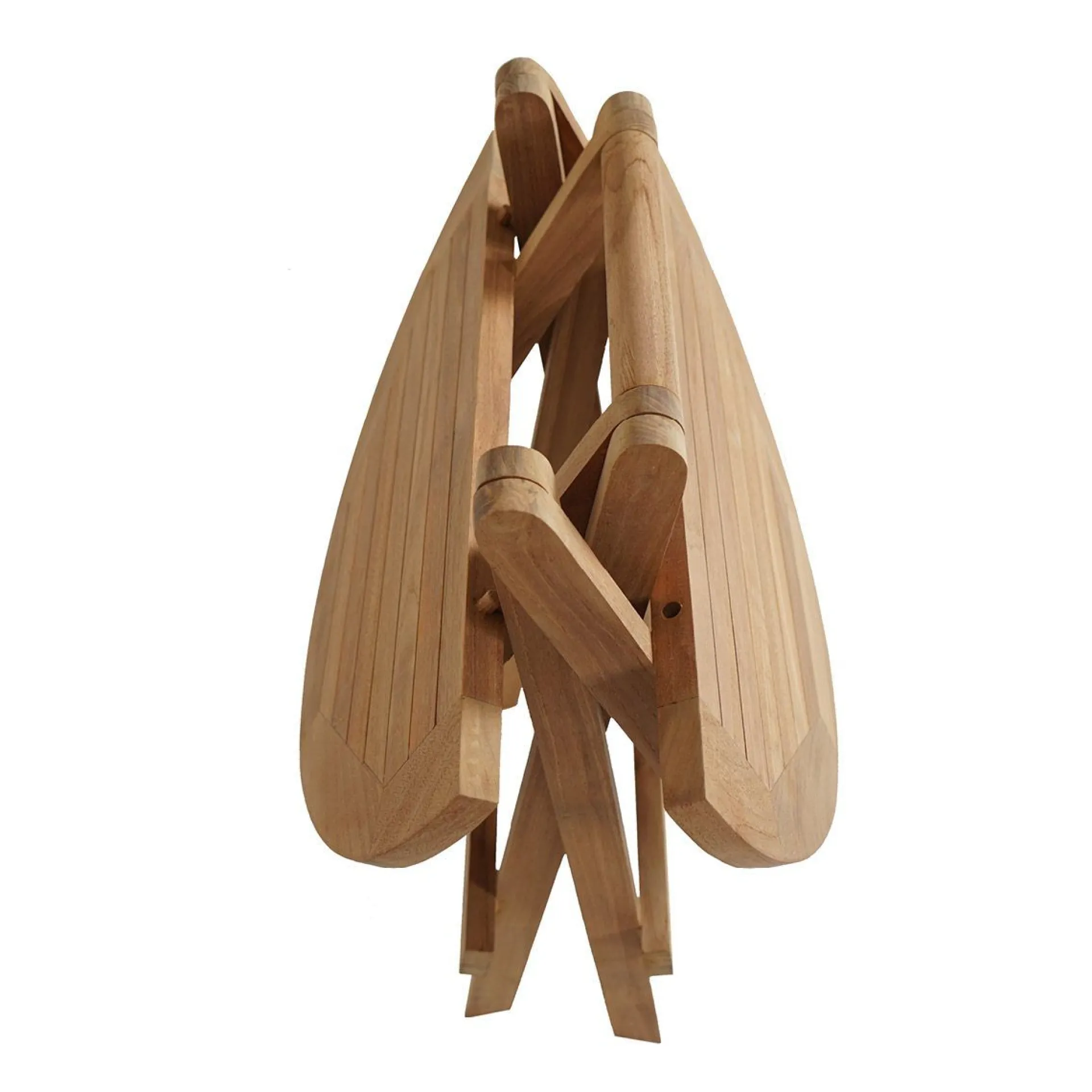 Balkongmøbler-Tropea Sidebord Sammenleggbart Ø50 cm Tre