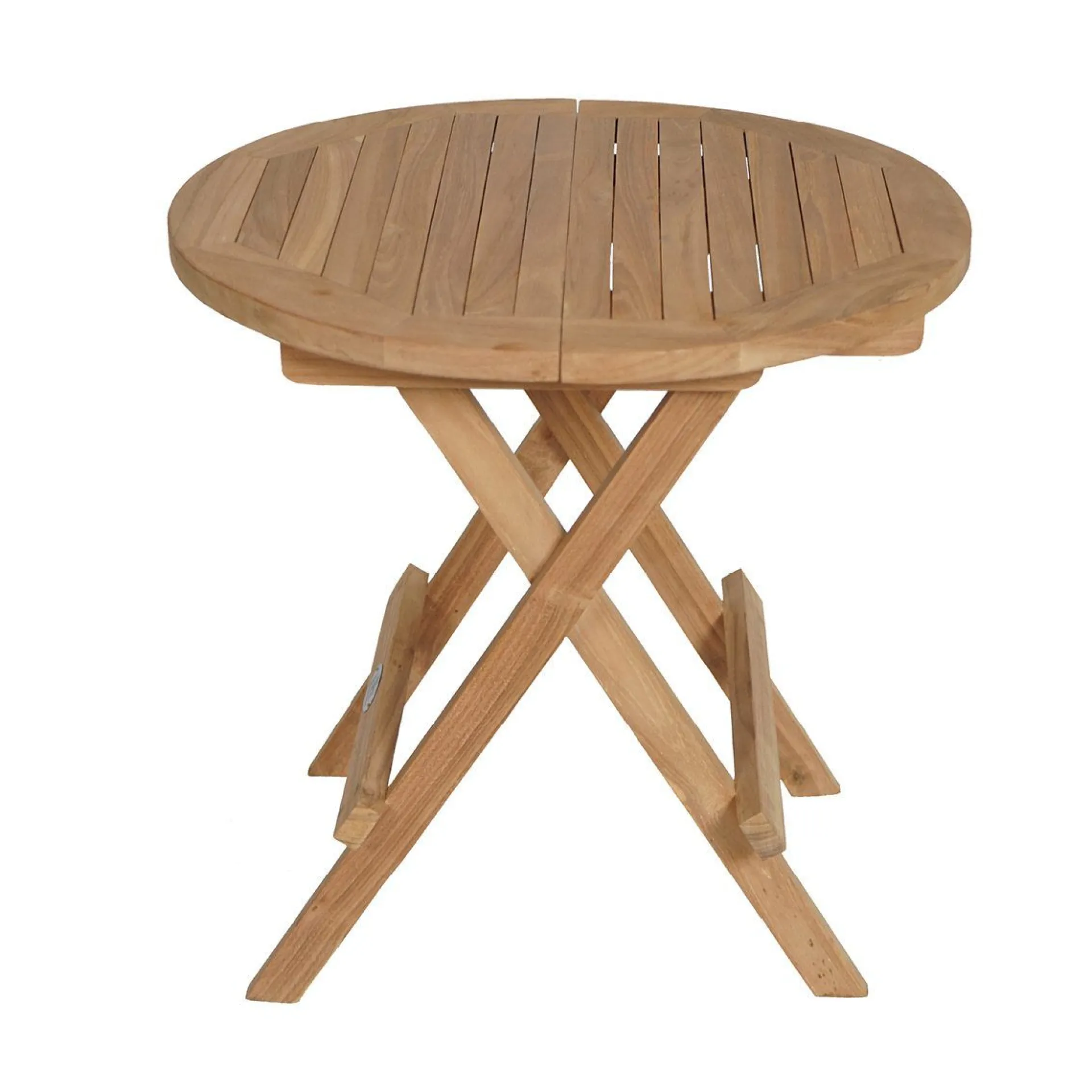 Balkongmøbler-Tropea Sidebord Sammenleggbart Ø50 cm Tre