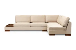 Hjørnesofa-Tulima Sofa med Sjeselong Høyre Beige