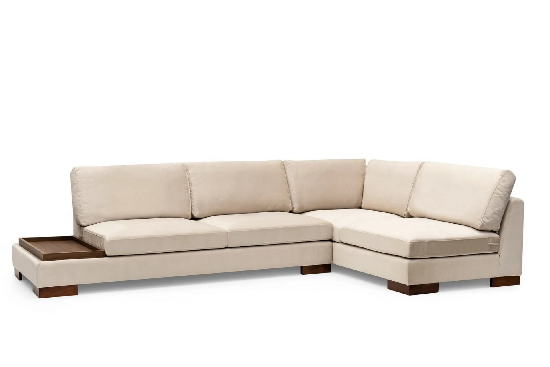 Hjørnesofa-Tulima Sofa med Sjeselong Høyre Beige