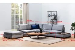 Tulima Sofa med Sjeselong Venstre