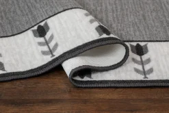 KM Home Flatvevde Tepper-Tulpan Flatvevd Matte 80x300 cm Grey