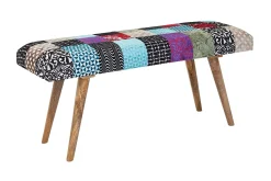 Wohnling Entrebenk|Benk-Tultered Sittebenk 117 cm Flerfärgad