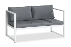Comfort Garden Veranda & Terrasse|Loungemøbler Salg-Tunis Sofagruppe Hvit,Grey