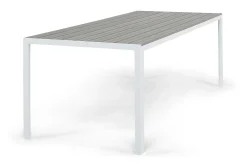 Comfort Garden Loungebord & Sofabord Utendørs-Tunis Spisebord 205x90 cm Hvit
