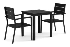 Comfort Garden Tunis utendørs caféssett 70x70 cm med 2 Tunis stablebare stoler