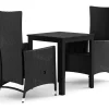 Comfort Garden Tunis utendørs kafésett 70x70 cm med 2 Jenny spisestoler