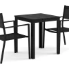 Comfort Garden Tunis utendørs kafésett 70x70 cm med 2 Tunis stable stoler
