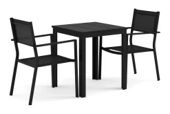 Comfort Garden Tunis utendørs kafésett 70x70 cm med 2 Tunis stable stoler