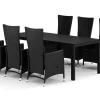 Comfort Garden Spisegrupper Hage-Tunis utendørs spisegruppe 205x90 cm med 6 Jenny spisestoler
