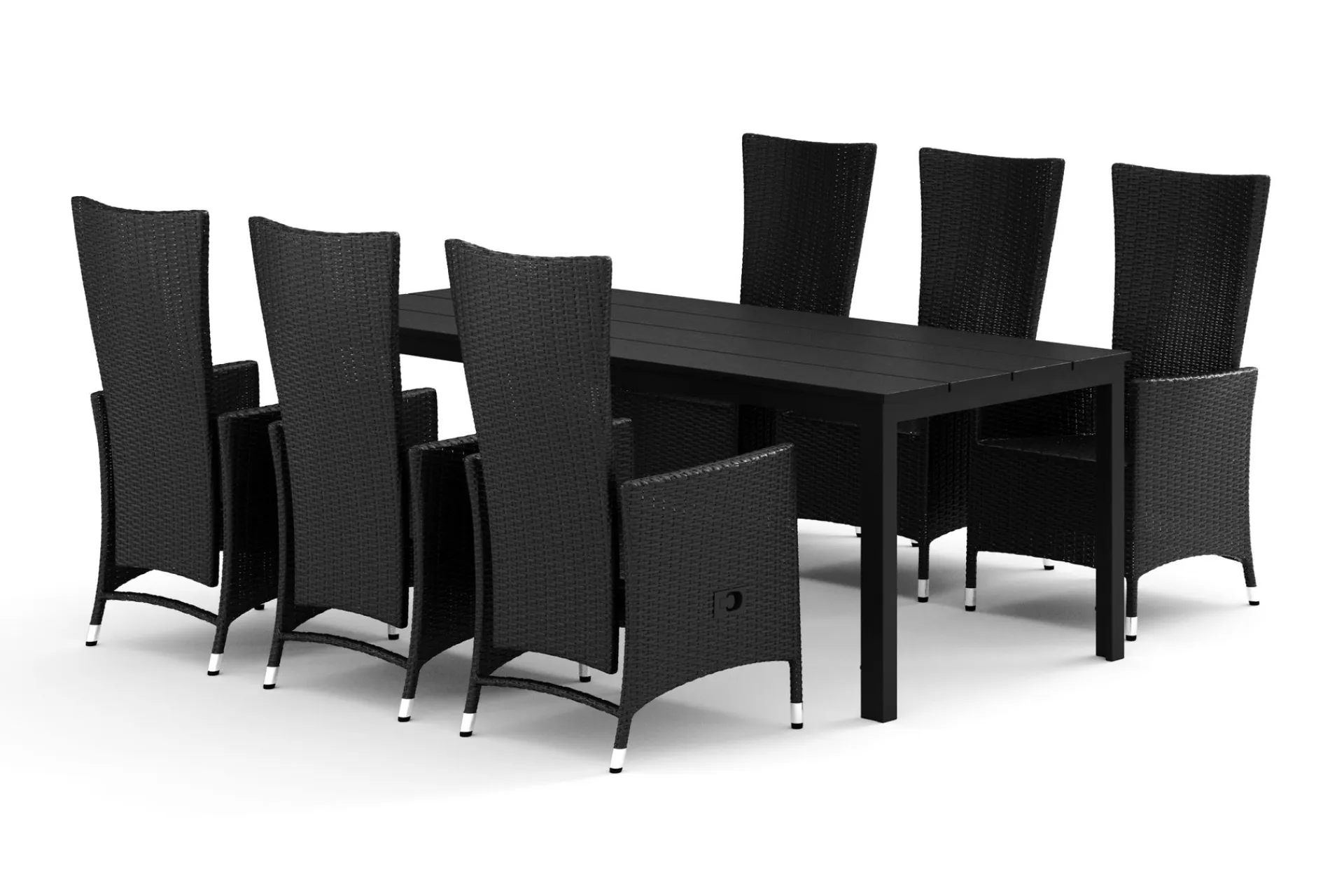 Comfort Garden Spisegrupper Hage-Tunis utendørs spisegruppe 205x90 cm med 6 Jenny spisestoler