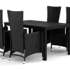 Comfort Garden Spisegrupper Hage-Tunis utendørs spisegruppe 140x90 cm med 4 Jenny spisestoler