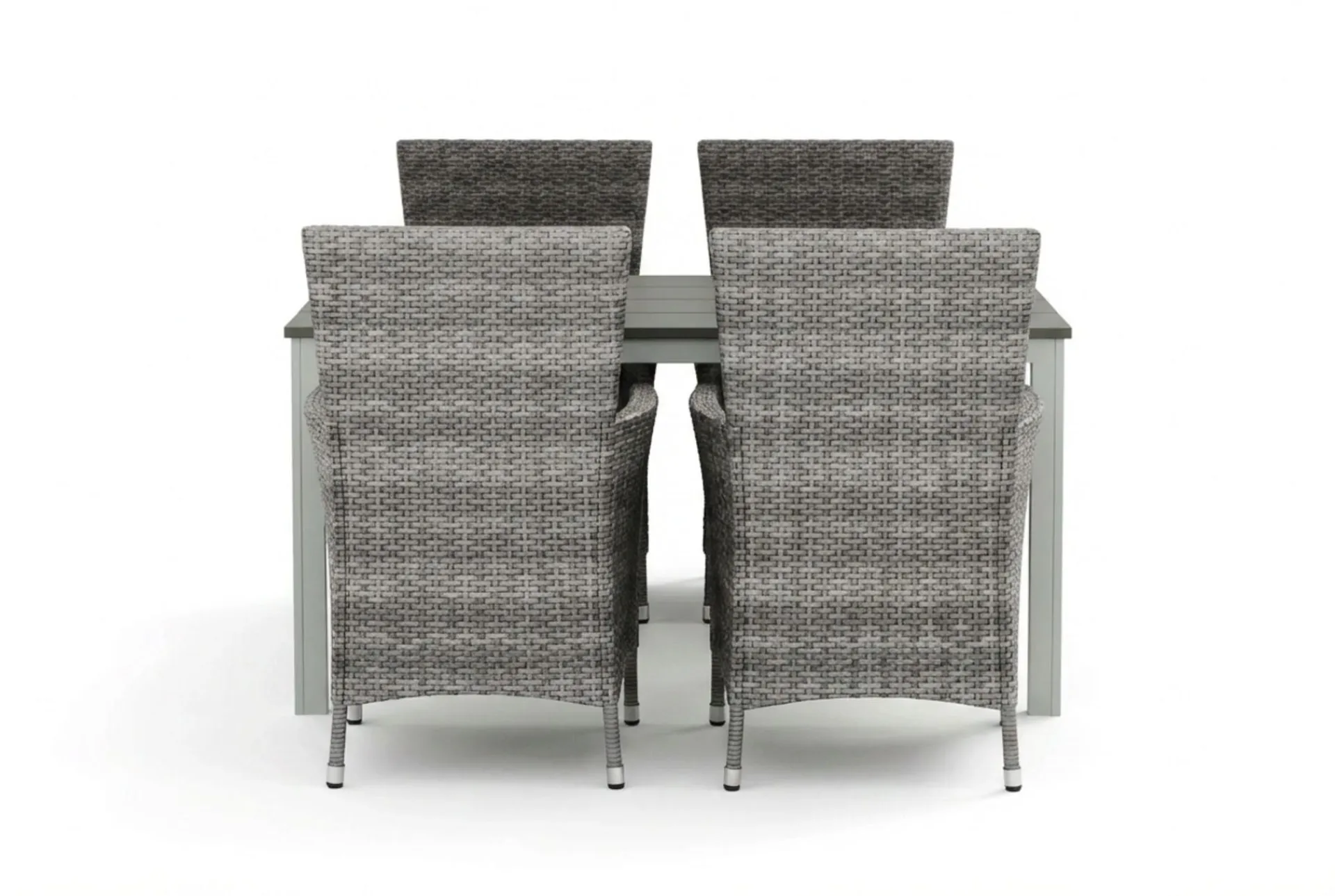 Comfort Garden Tunis utendørs spisegruppe 140x90 cm med 4 Thor hagelenestoler
