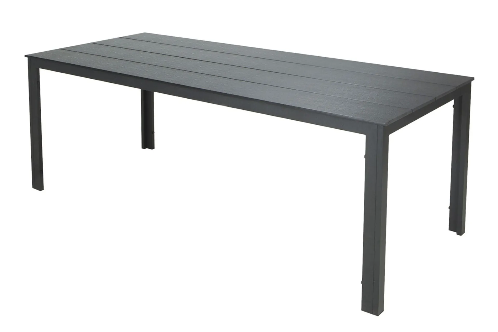 Comfort Garden Loungebord & Sofabord Utendørs-Tunis ute spisebord 205x90 cm rektangulært Svart
