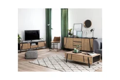Tv-Benk & Mediabenk-TV-benk Blackpool Lysfarget tre,Svart