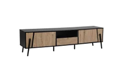 Tv-Benk & Mediabenk-TV-benk Blackpool Lysfarget tre,Svart