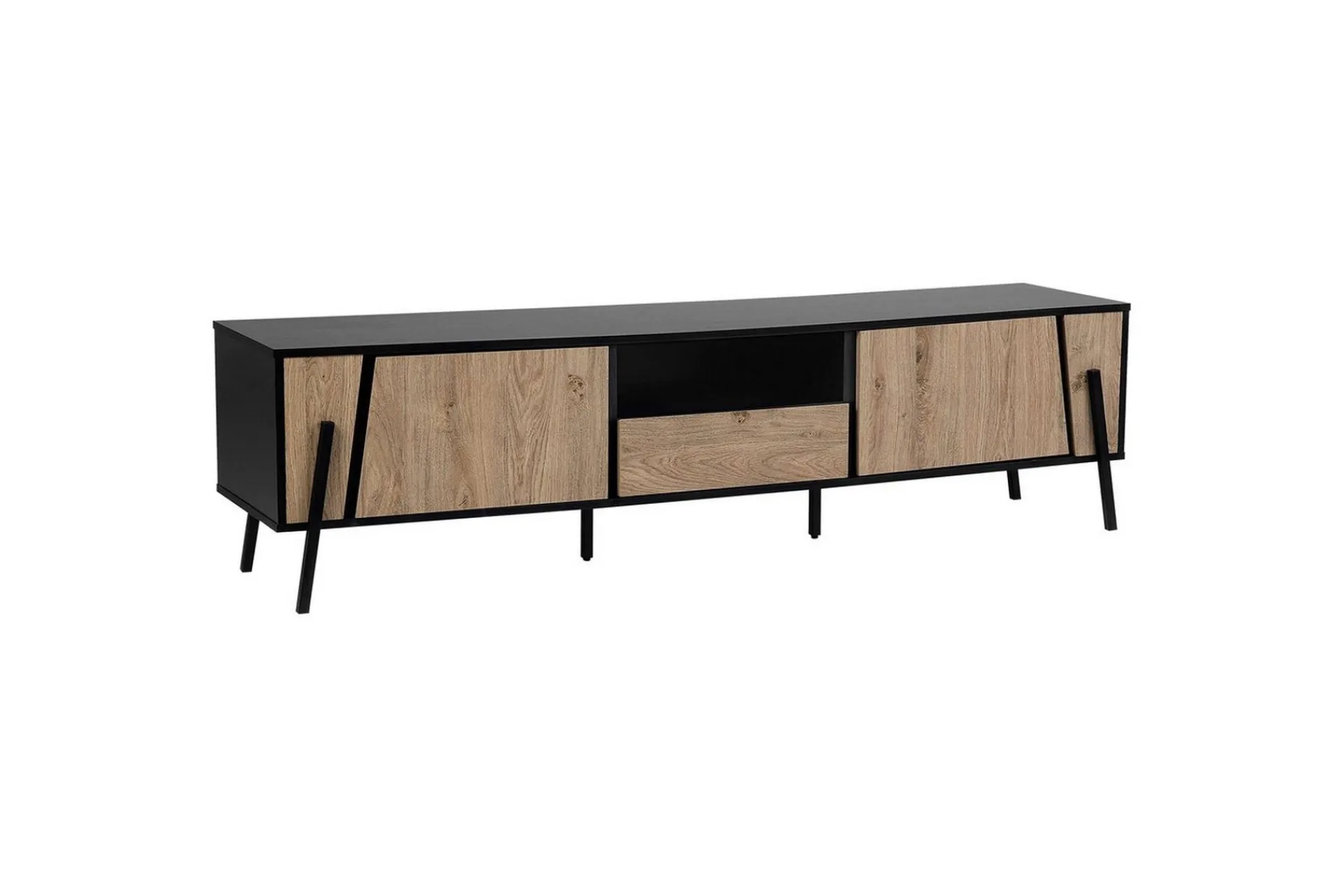 Tv-Benk & Mediabenk-TV-benk Blackpool Lysfarget tre,Svart