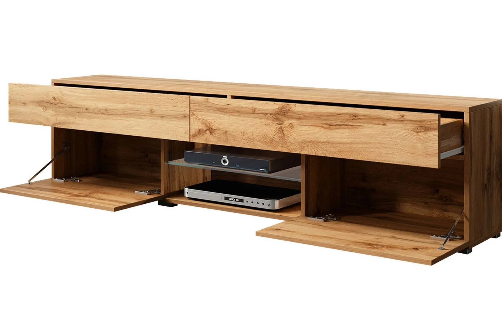 Tv-Benk & Mediabenk-Tv-benk 180x45 cm Hvit Høyblank
