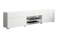 Tv-Benk & Mediabenk-Tv-benk 180x45 cm Hvit Høyblank