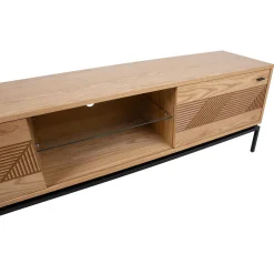 Tv-Benk & Mediabenk-TV-bord HOME4YOU Cindy 180x40x55 cm MDF eik lys eik