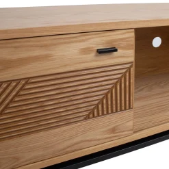 Tv-Benk & Mediabenk-TV-bord HOME4YOU Cindy 180x40x55 cm MDF eik lys eik