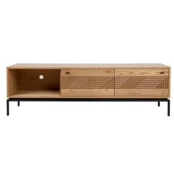 Tv-Benk & Mediabenk-TV-bord HOME4YOU Cindy 180x40x55 cm MDF eik lys eik