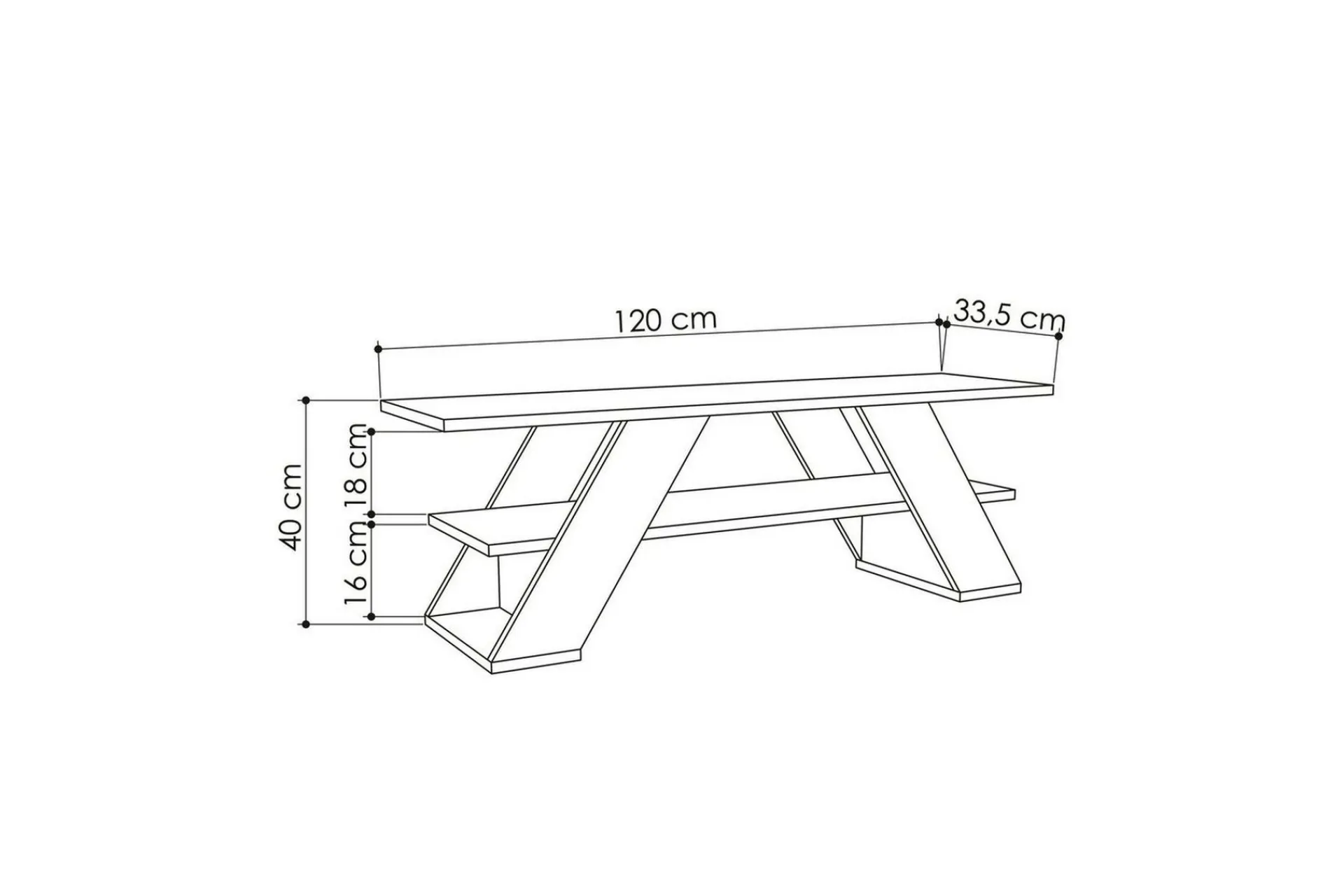 Tv-Benk & Mediabenk-TV-bord Janesh stein Sand