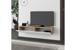Tv-Benk & Mediabenk-TV-bord Rasab Sudamaleik / Hvit Flerfarget