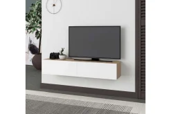 Tv-Benk & Mediabenk-TV-bord Rasab Sudamaleik / Hvit Flerfarget