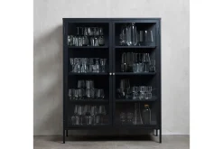 Oppbevaringsskap|Skap-Umbri Highboard 110x140 cm Svart