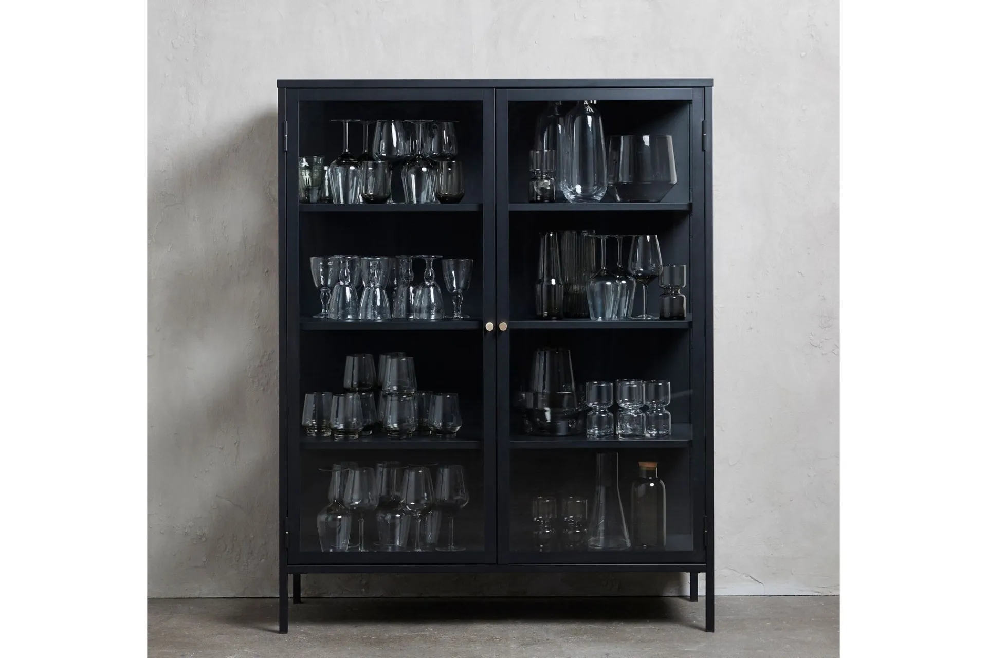 Oppbevaringsskap|Skap-Umbri Highboard 110x140 cm Svart