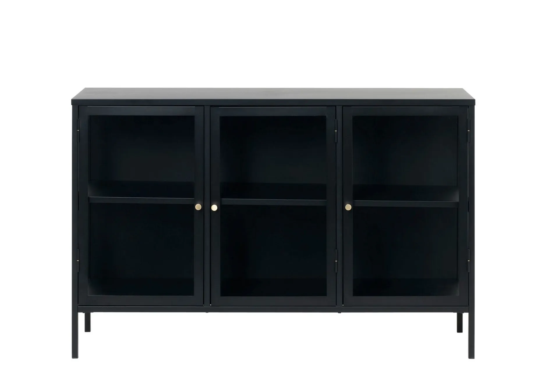 Sideboard & Skjenker-Umbri Sideboard 3 delar 132 cm Svart