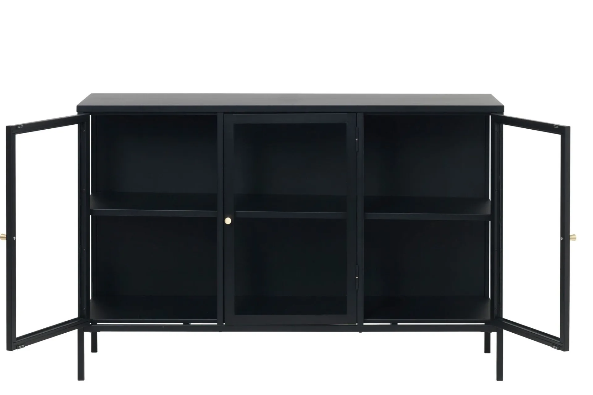 Sideboard & Skjenker-Umbri Sideboard 3 delar 132 cm Svart