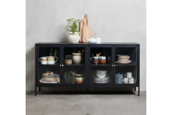 Sideboard & Skjenker-Umbri Sideboard 4 delar 170 cm Svart