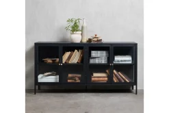 Sideboard & Skjenker-Umbri Sideboard 4 delar 170 cm Svart